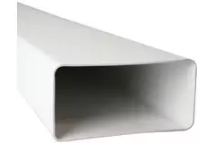 Rechthoekig kunststof ventilatiekanaal 110x55 lengte= 1 meter - K-1