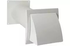 Geveldoorvoer SPK3 Ø100mm met terugslagklep
