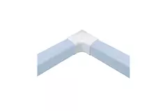 Climaplus airco leidinggoot Haakse binnenbocht 125 x 75mm RAL 9010 WIT