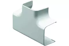 Climaplus airco leidinggoot T-stuk voor montagekanaal 125 x 75 mm RAL 9010 WIT