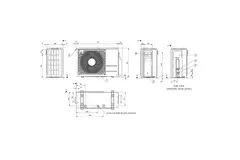 LG Cassette airco met afdekplaat CT12F-S R32 3,5 kW set