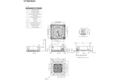 LG Cassette airco met afdekplaat UT36F-S R32 9,5 kW set