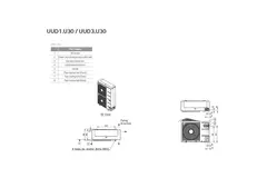 LG Cassette airco met afdekplaat UT36F-S R32 9,5 kW set