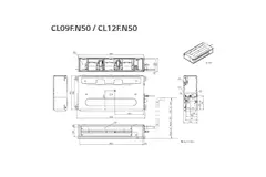 LG Low static Inverter kanaal airco CL24F-Compact R32 6,8 kW set