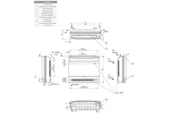 LG Console Inverter wand airco UQ12-S R32 3,5 kW set