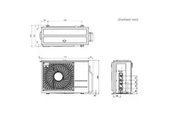 LG Multi split airco MU2R17-0912 R32 1x2,5 kW + 1x3,5 kW set