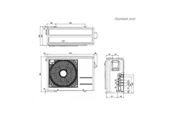 LG airco buitenunit Multi 1-3 units Max 33 BTU R32 6,2 kW