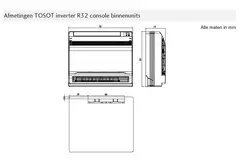 Tosot CONSOLE by GREE Inverter airco R32 5,2 kW set