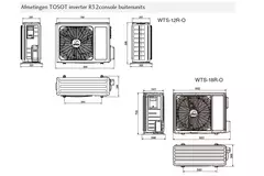 Tosot CONSOLE by GREE Inverter airco R32 5,2 kW set