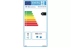 Itho Daalderop WTW HRU ECO 350 unit HR RFT Hoogbouw 350 m³/h - euro stekker