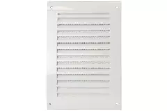 Muurrooster 250x170 mm wit - N25