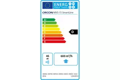 Orcon MVS-15RHB 550 m³/h + vochtsensor + RFT bediening - randaarde stekker