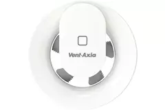 Badkamerventilator Vent-Axia Lo-Carbon Svara met vocht- en lichtsensor 100 mm (app-gestuurd) wit