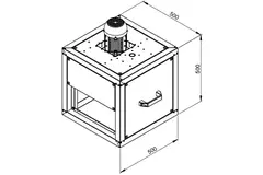 Boxventilator rookgas met lineaire flow - MPC 225 D2 F4 TI30