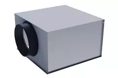 Geperforeerd instelbaar plafondrooster voor toevoer 594x594 - geïsoleerd plenum zijaansluiting Ø 160 mm