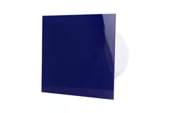 Air Roxy badkamerventilator met aansluitdiameter 100 mm met trekkoord en stekker - kunststof front blauw