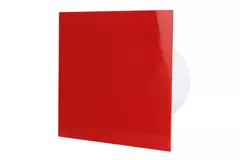 Air Roxy badkamerventilator met aansluitdiameter 100 mm met timer - kunststof front rood