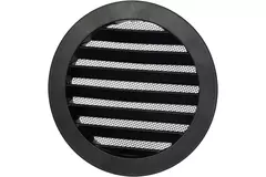 Aluminium buitenlucht muur rooster rond - Ø 160mm - ZWART