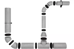 Geïsoleerd T-stuk EPS diameter 200mm