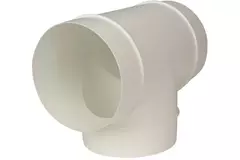 Rond kunststof T-stuk diameter: 125 mm - AT125