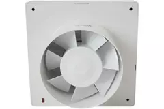 Europlast badkamerventilator Ø 100 mm Wit met automatische sluitklep - luxe X100Z