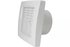 Europlast badkamerventilator Ø 100 mm Wit met automatische sluitklep - luxe X100Z
