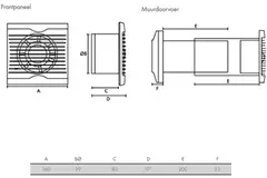 Vent-Axia Azur SELV 12V badkamer- en toiletventilator met timer - 100 mm