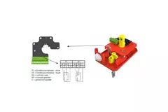 Brandklep rechthoekig handbediend - E-FD25 100x500 R