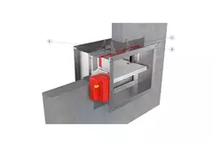 Brandklep rechthoekig handbediend - E-FD25 100x500 R