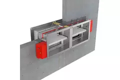 Brandklep rechthoekig handbediend - E-FD25 100x500 R