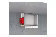 Brandklep rechthoekig handbediend - E-FD25 100x500 R