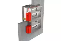 Brandklep rechthoekig handbediend - E-FD25 100x500 R