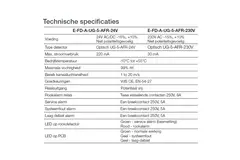 Rooksensor 24V voor rechthoekige brandklep - E-FD A SSA 200x450 24