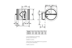Brandklep rond 100 mm eindeloopcontact - E-FDC25 D100RS