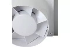 Badkamer ventilator Ø 100 mm met timer en vochtsensor - glazen front satijn goud