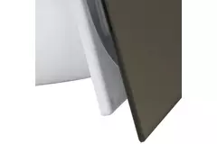 Badkamer ventilator Ø 100 mm met timer en vochtsensor - glazen front satijn goud