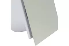 Badkamer ventilator Ø 125 mm met timer - glazen front satijn zilver