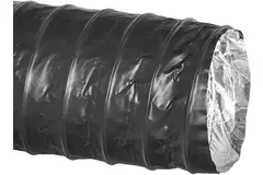 Combidec ventilatieslang aluminium met polyester buitenlaag ZWART Ø 125 mm (10 meter)