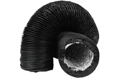Combidec ventilatieslang aluminium met polyester buitenlaag ZWART Ø 125 mm (10 meter)
