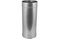 Concentrische diameter 80 - 125 mm buis L1000 I316L/I304 (D0,5/0,5) (incl. afdichtingsrubbers binnenbuis)