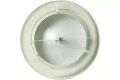 Ventilatie toevoer ventiel metaal Ø 80 RAL 9010 met klemveren - DVSC-P080