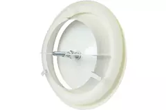 Ventilatie toevoer ventiel metaal Ø 80 RAL 9010 met klemveren - DVSC-P080