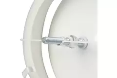 Ventilatie toevoer ventiel metaal Ø 80 RAL 9010 met klemveren - DVSC-P080
