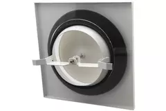 Ventilatieventiel afvoer metaal vierkant Ø125 mm wit met klemveren - DVSQ125