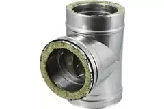 DW diameter 130 mm (130/180) T-stuk T90 I316L/I304 (D0,5/0,6)