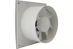 Badkamerventilator Ø 100 mm Zilver met timer - standaard EE100TS