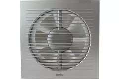 Badkamerventilator Ø 100 mm Zilver met timer - standaard EE100TS