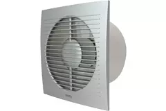 Badkamerventilator Ø 100 mm Zilver met timer - standaard EE100TS