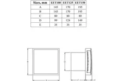 Badkamerventilator Ø 100mm wit - Design EET100