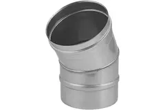 Kachelpijp Ø 80 mm RVS enkelwandige bocht 30°